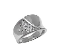 Anello Guerretta Gioielli Donna Anello Diamanti in Oro bianco Diamante 0.26 Ct APB858 - APB858